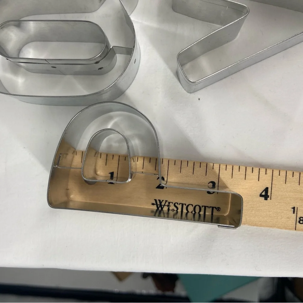 Cookie Cutter Set Alphabet 3